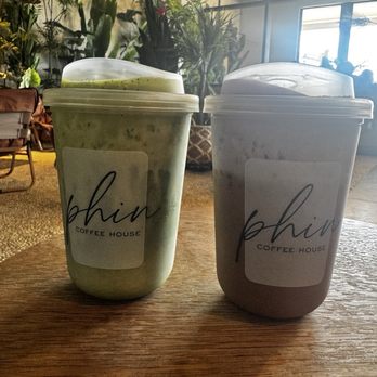 Phin Coffee House - G9 Ceremonial (16Oz) (50% sweet) and Robusta (16Oz) with ube cold foam (regular sweet) - Coffee & Tea Near Me - National City, California Phin Coffee House - G9 Ceremonial (16Oz) (50% sweet) and Robusta (16Oz) with ube cold foam (regular sweet) - Coffee & Tea Near Me - National City, California