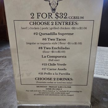 Cocina Michoacana - Specials - Mexican Near Me - Sonora, California