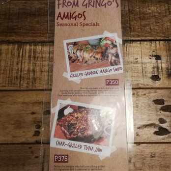 Gringo - Gringos New on the Menu - Latin American Near Me - Mandaluyong City, NCR