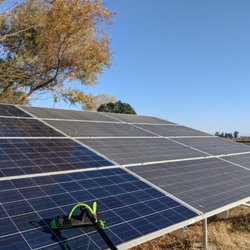The Solar Cleaning Pros - Before and after in one picture!