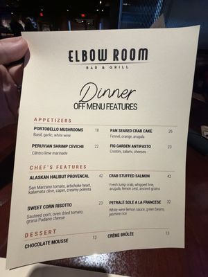 Menu photo 3 Elbow Room Fresno, CA Menu photo 3 Elbow Room Fresno, CA