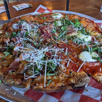 Taverna Rossa - Pink piggy left side, Bee's knees on right - Pizza Near Me - Plano, Texas Taverna Rossa - Pink piggy left side, Bee's knees on right - Pizza Near Me - Plano, Texas