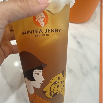 Auntea Jenny - white peach oolong - Bubble Tea Near Me - Irvine, California