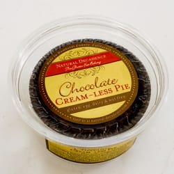 Raised Gluten Free - 3" chocolate cream-less pie