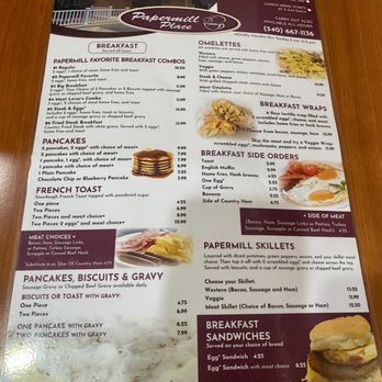 Papermill Place - Menu - Diners Near Me - Winchester, Virginia Papermill Place - Menu - Diners Near Me - Winchester, Virginia