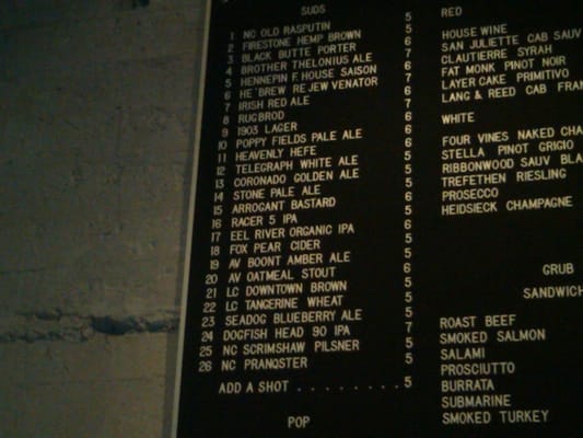 Menu photo 8 Spring Street Bar Los Angeles, CA Menu photo 8 Spring Street Bar Los Angeles, CA