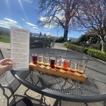 The Gorge White House - Cider flight - Wineries Near Me - Hood River, Oregon