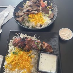 Lamb Kabob Platter Beef Kabob
