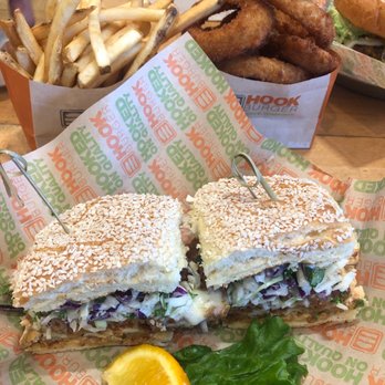 Hook Burger - Crispy Spicy Chicken Sandwich, fries and onion rings - Burgers Near Me - Santa Clarita, California Hook Burger - Crispy Spicy Chicken Sandwich, fries and onion rings - Burgers Near Me - Santa Clarita, California