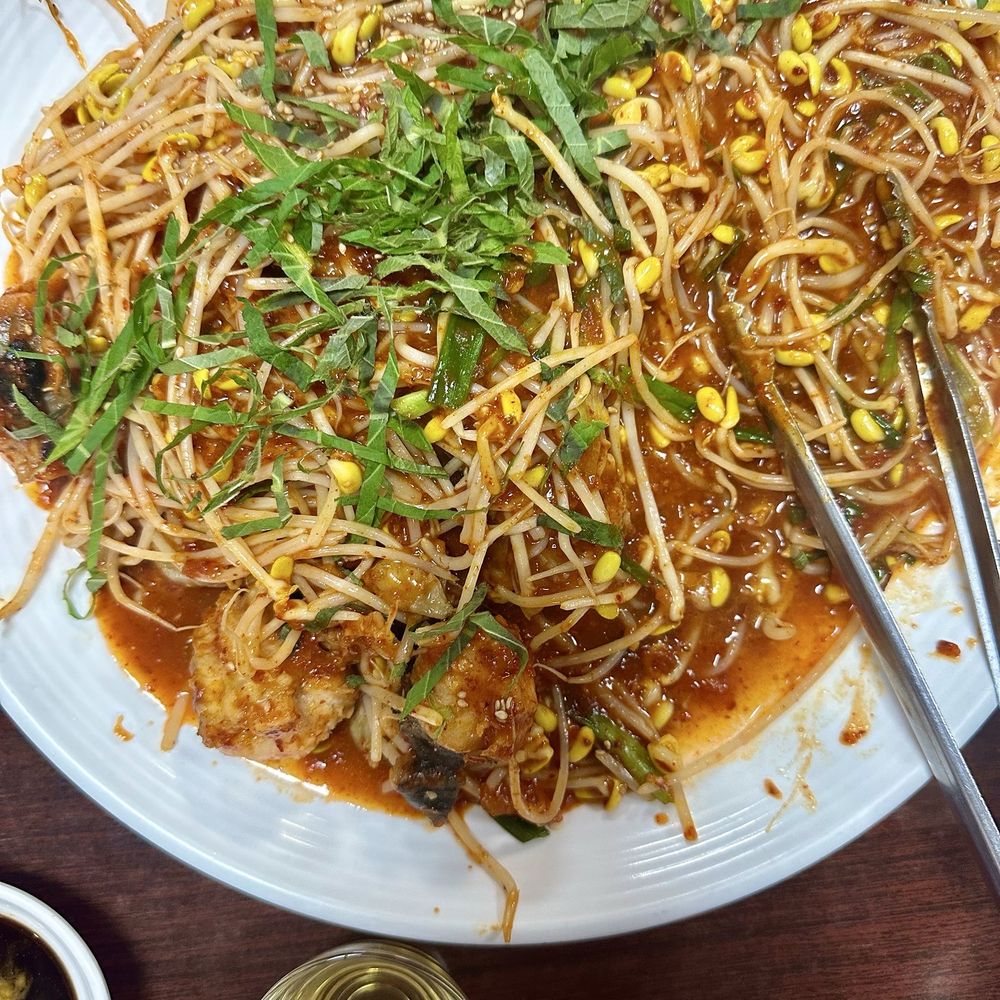 Chung Ki Wa BBQ Korean Restaurant - Spicy monkfish with beansprouts (아구찜). - Korean Near Me - Duluth, Georgia Chung Ki Wa BBQ Korean Restaurant - Spicy monkfish with beansprouts (아구찜). - Korean Near Me - Duluth, Georgia