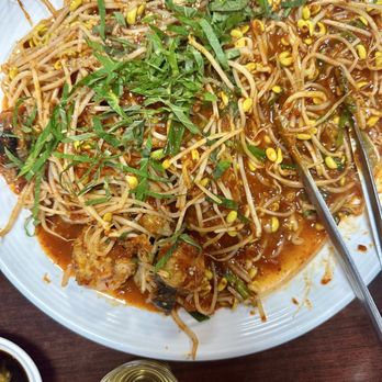 Chung Ki Wa BBQ Korean Restaurant - Spicy monkfish with beansprouts (아구찜). - Korean Near Me - Duluth, Georgia Chung Ki Wa BBQ Korean Restaurant - Spicy monkfish with beansprouts (아구찜). - Korean Near Me - Duluth, Georgia