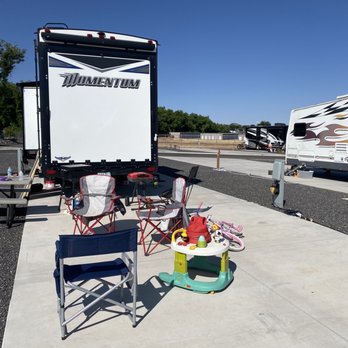 Zion View RV - All of their stuff in our site - RV Parks Near Me - Hurricane, Utah