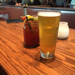 The Muskoka detour IPA (not the hoppiest) and the Caesar The Muskoka detour IPA (not the hoppiest) and the Caesar