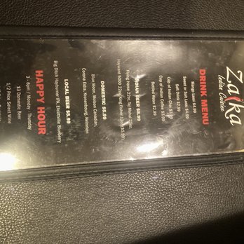Zaika Indian Cuisine - Drink menu - Indian Near Me - Niagara Falls, New York