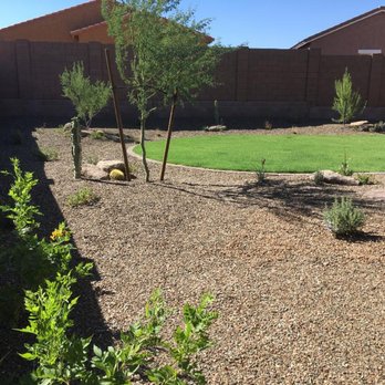 Tranquil Oasis Landscapes - View of backyard from the east. - Landscaping Near Me