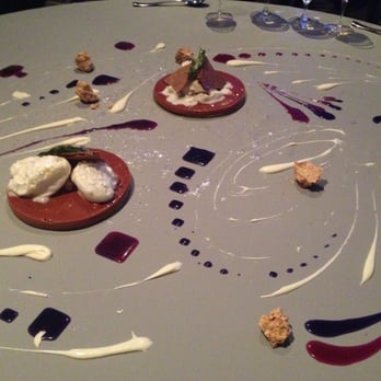 Alinea - The dessert finale plated on your table - New American Near Me - Chicago, Illinois Alinea - The dessert finale plated on your table - New American Near Me - Chicago, Illinois