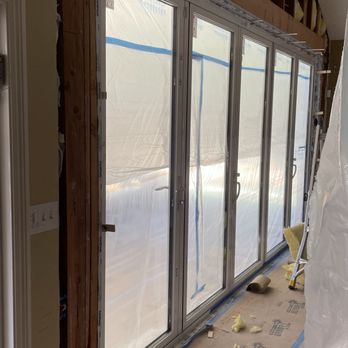 Usta handyman - During the job. By 5 folding door 16ftx8ft inside view - Handyman Near Me Usta handyman - During the job. By 5 folding door 16ftx8ft inside view - Handyman Near Me