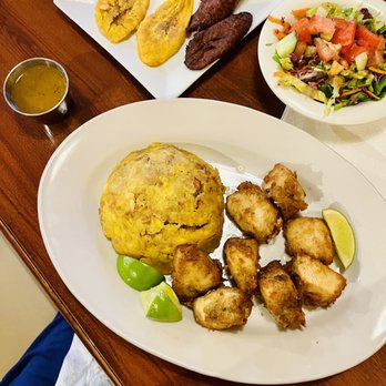 Mambo's Dominican Kitchen - Mofongo de Chicharron de Pollo Plate & plantains - Dominican Near Me - Chandler, Arizona Mambo's Dominican Kitchen - Mofongo de Chicharron de Pollo Plate & plantains - Dominican Near Me - Chandler, Arizona
