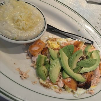 Java & Jam - Smoked Salmon Benedict  Avocado 1 Egg Cheddar Grits - Breakfast & Brunch Near Me - Fort Lauderdale, Florida