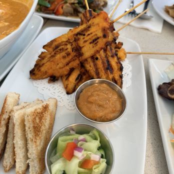 Silver Spoons Thai BBQ House - Satay (5) Chicken - Thai Near Me - Diamond Bar, California Silver Spoons Thai BBQ House - Satay (5) Chicken - Thai Near Me - Diamond Bar, California