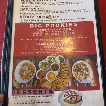 Los Pookies - Menu - Tacos Near Me - Albuquerque, New Mexico