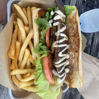Dewey Destin's Navarre - Mahi po boy - Seafood Near Me - Navarre, Florida Dewey Destin's Navarre - Mahi po boy - Seafood Near Me - Navarre, Florida