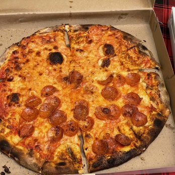 Modern Apizza - Half cheese/ pepperoni pizza - Pizza Near Me - New Haven, Connecticut