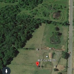 Saratoga Lake Equestrain Center - Google Earth showing the main road to the tree line and at least 1000 feet in between