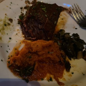 Agave Restaurant - Slow Braised Beef Short Ribs Chipotle Mashed Sweet Potatoes collard greens - New Mexican Cuisine Near Me - Atlanta, Georgia Agave Restaurant - Slow Braised Beef Short Ribs Chipotle Mashed Sweet Potatoes collard greens - New Mexican Cuisine Near Me - Atlanta, Georgia