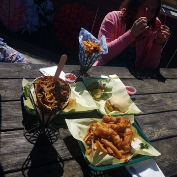 The Lighthouse Grill - Fish and chips, cheese burger, everything waffle - American Near Me - Trinidad, California