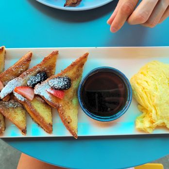 Bonjour Bakery & Café - French toast with side of scrambled eggs - Bakeries Near Me - Moab, Utah Bonjour Bakery & Café - French toast with side of scrambled eggs - Bakeries Near Me - Moab, Utah