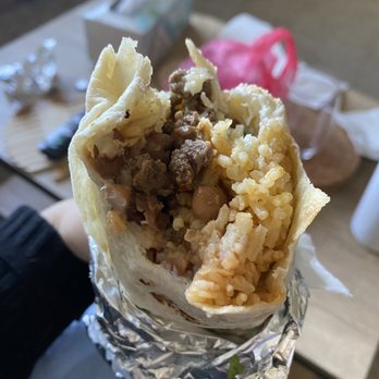 Tacos Jalisco - the inside of a burrito - Mexican Near Me - Benicia, California