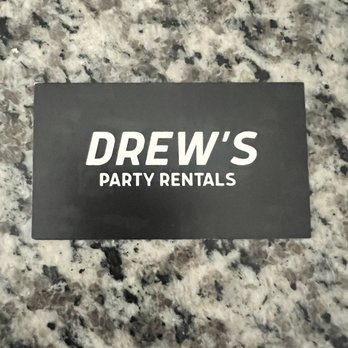 Drew’s Party Rentals - Business Card - Party Equipment Rentals Near Me Drew’s Party Rentals - Business Card - Party Equipment Rentals Near Me