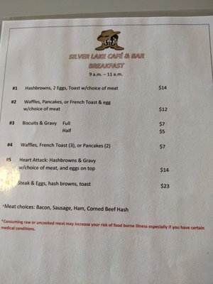 Menu photo 3 Silver Lake Cafe & Bar Silver Lake, OR Menu photo 3 Silver Lake Cafe & Bar Silver Lake, OR