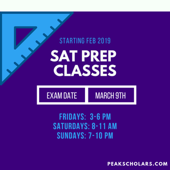 Peak Scholars - Space is filling up. Just a reminder for the March SAT. Sign up at Peakscholars.com - Educational Services Near Me - Medfield, Massachusetts