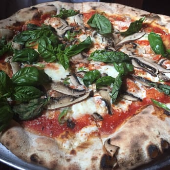 Giuseppina's - Pizza with hot peppers, garlic, basil and mushrooms - YUM - Pizza Near Me - Brooklyn, New York