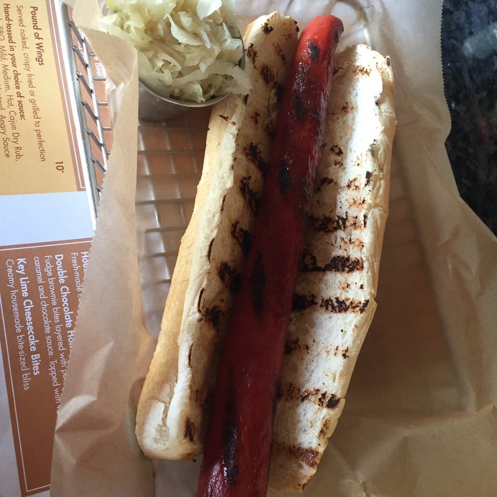 Sunset Grill - Grilled foot long dog $5 - Casinos Near Me - Coconut Creek, Florida