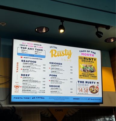 Menu photo 2 Rusty Taco Tempe, AZ