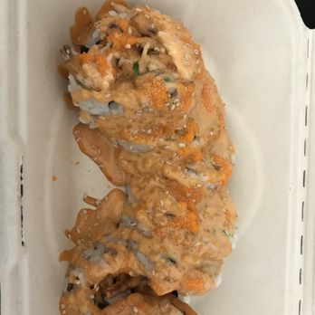 Yatai Sushi - Smothered in a spicy mayo spider roll, I wasn't be able to taste of the sushi roll - Sushi Bars Near Me - Lincoln City, Oregon Yatai Sushi - Smothered in a spicy mayo spider roll, I wasn't be able to taste of the sushi roll - Sushi Bars Near Me - Lincoln City, Oregon