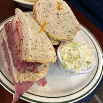 Brent's Delis - Pastrami Ruben...triple decker with coleslaw. - Delis Near Me - Northridge, California Brent's Delis - Pastrami Ruben...triple decker with coleslaw. - Delis Near Me - Northridge, California