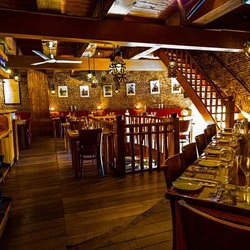 Restaurant Noordmolen - Interior of the restaurant in three levels.