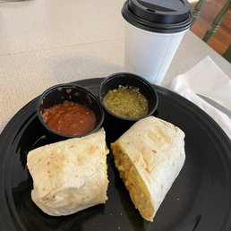 Chorizo Burrito & Americano