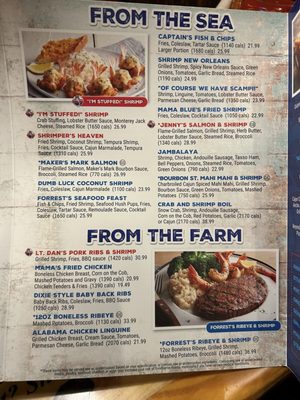 Menu photo 7 Bubba Gump Shrimp Laughlin, NV