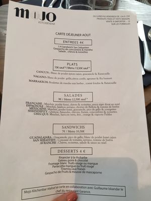 Menu photo 4 Mojo Kitchenbar Paris, 75