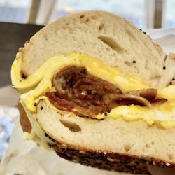 Pretty good bacon egg and cheese, $7.