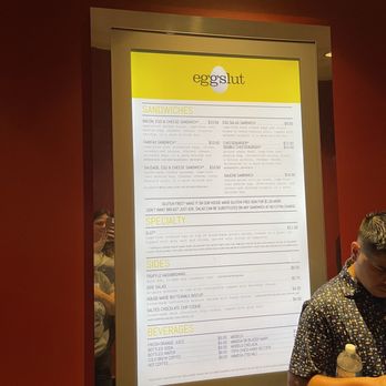 Eggslut - Menu outside - Breakfast & Brunch Near Me - Las Vegas, Nevada Eggslut - Menu outside - Breakfast & Brunch Near Me - Las Vegas, Nevada