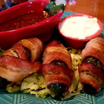 Del Fuego - Bacon stuffed Jalapenos $12.50.  Delicious - Tex-Mex Near Me - Patchogue, New York
