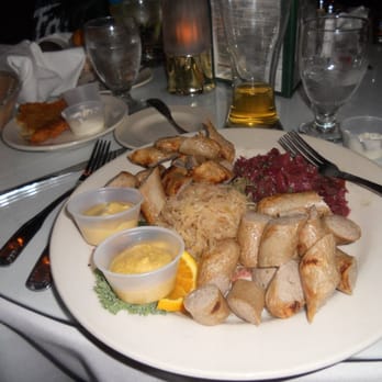 The Rathskeller - Bratwurst Platter - German Near Me - Indianapolis, Indiana