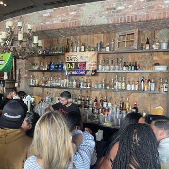 K. Pacho - This is the bar upstairs! Lots of people and not enough bartenders! Lol - Mexican Near Me - New Hyde Park, New York