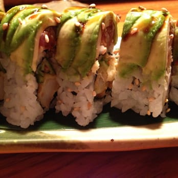 Sakura Sushi - Green Monster sushi roll. - Sushi Bars Near Me - San Rafael, California Sakura Sushi - Green Monster sushi roll. - Sushi Bars Near Me - San Rafael, California